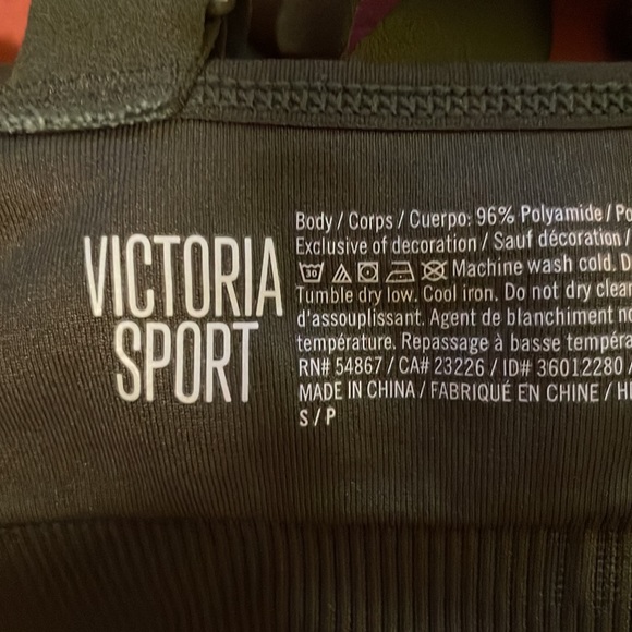 NWT Victoria’s Secret SPORT bra criss cross straps - olive green size S - Picture 5 of 5